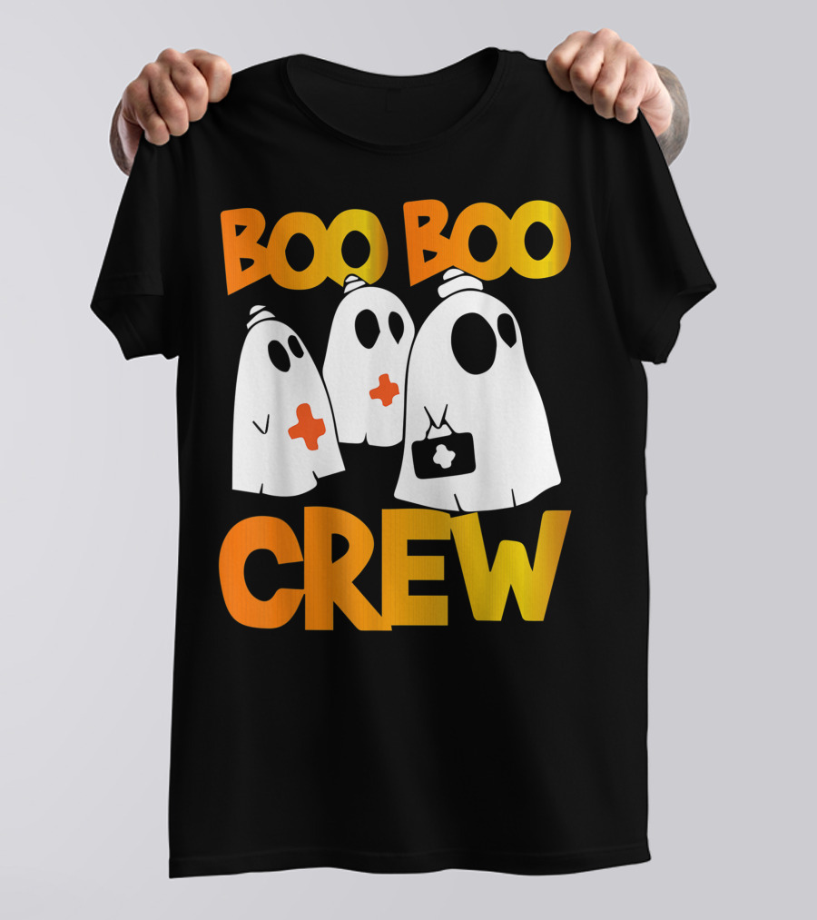 Boo Boo Crew Nurse Ghost Halloween T-Shirt