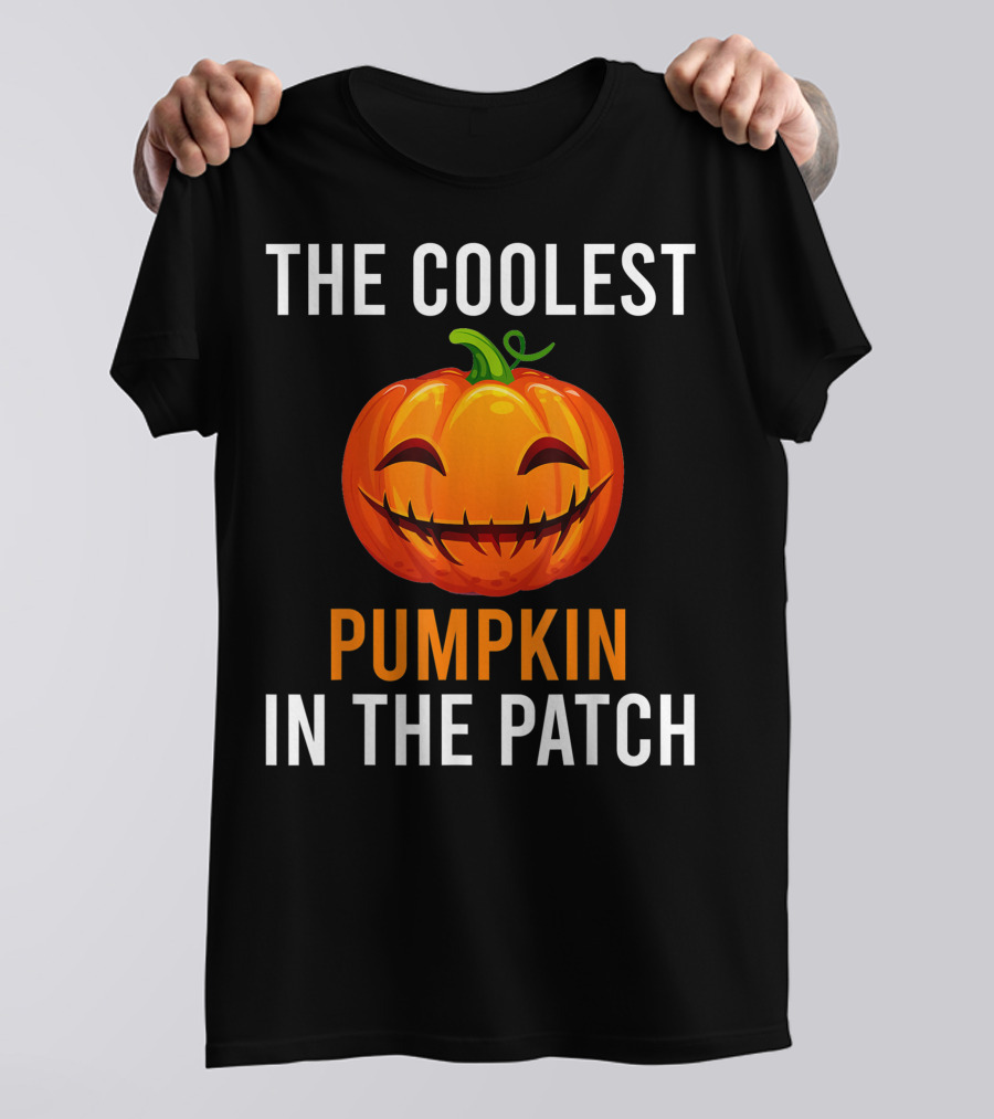 The Coolest Smiling Pumpkin In The Patch T-Shirt