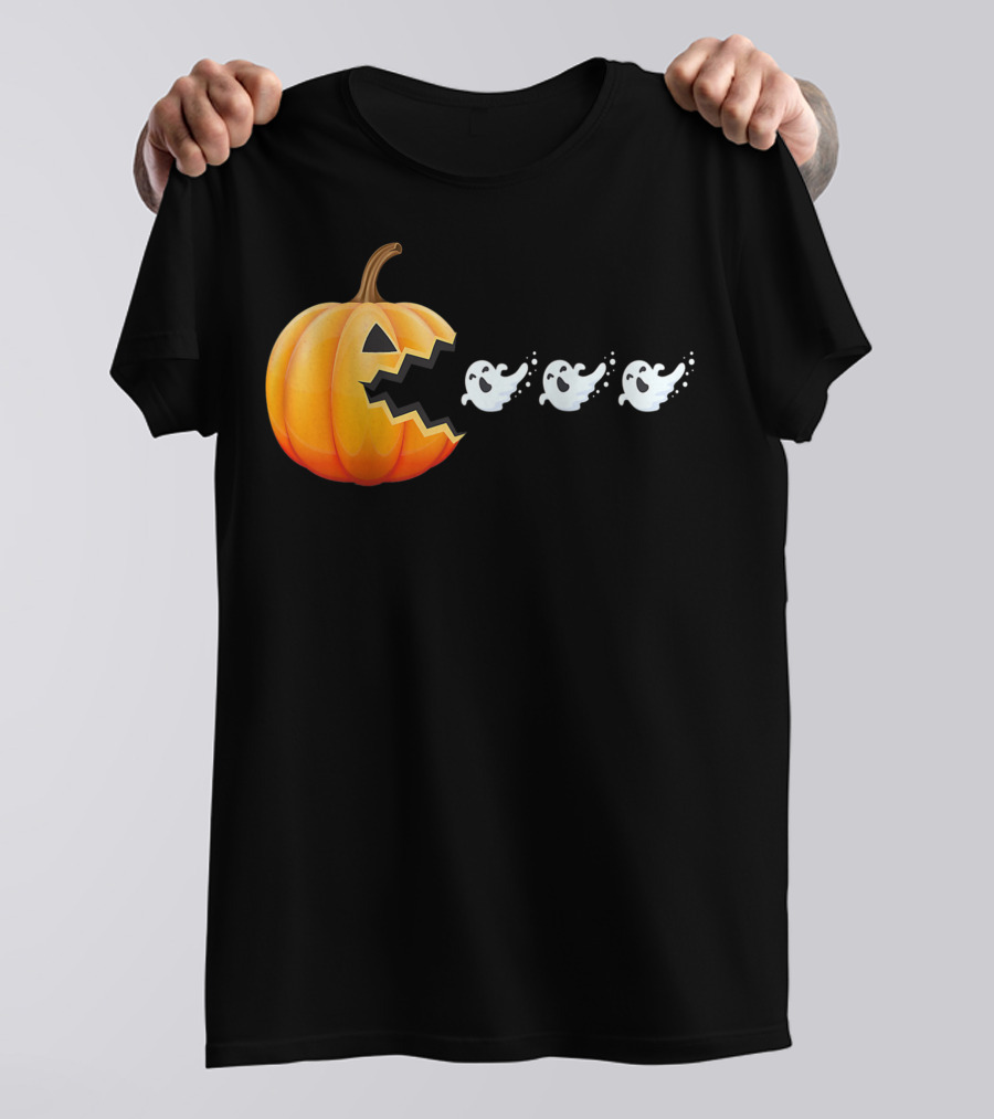 Funny Pumpkin Eating Ghosts Halloween Best T-Shirt