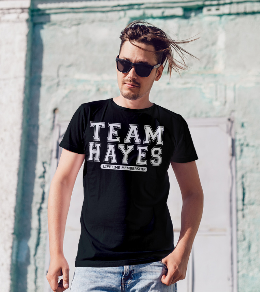 TEAM HAYES Lifetime Membership Family Surname Reunion Crew Member T-Shirt