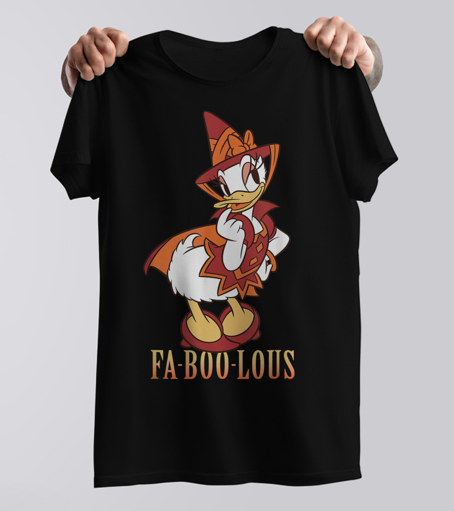 Disney Halloween Daisy Duck Fa BOO Lous Witch Costume T-Shirt