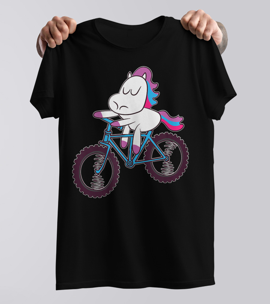 Mountain Bike Unicorn Riding Adventure T-Shirt