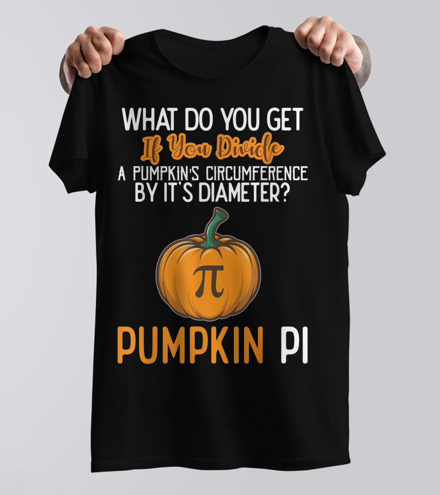 Funny Pumpkin Pi Math Teacher Halloween Costume Joke T-Shirt