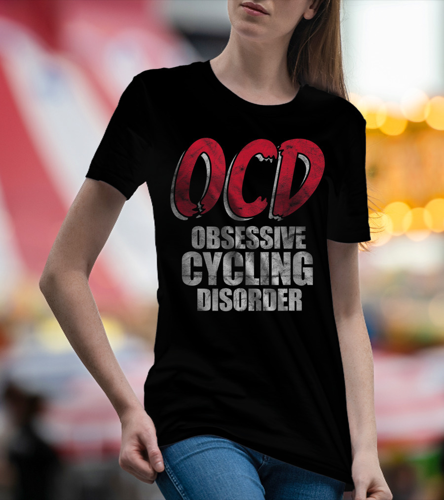 OCD Obsessive Cycling Disorder Funny Bike Cycling Biking Basic T-Shirt