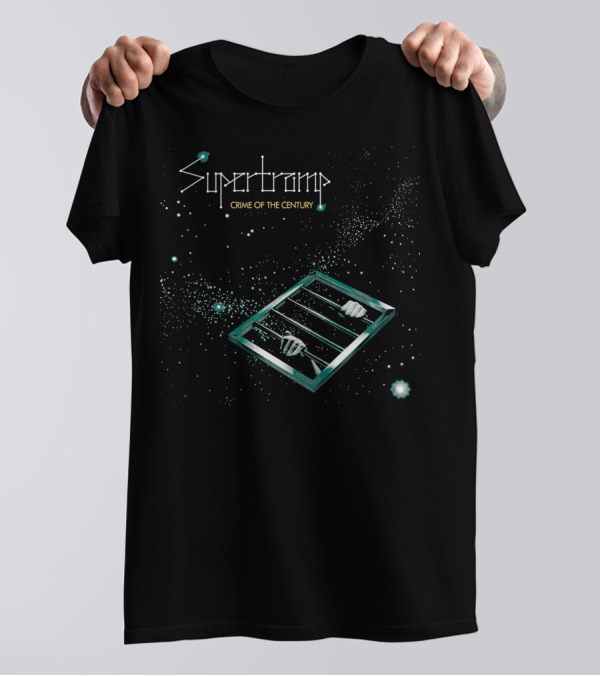 Supertramp Crime Of The Century Album Cover With Stars And Bars T-Shirt