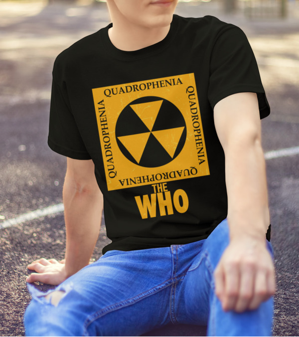 The Who Quadrophenia Yellow Radiation Symbol Square T-Shirt