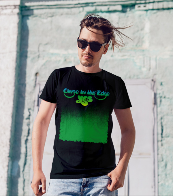 Close To The Edge Yes Logo Green Gradient T-Shirt