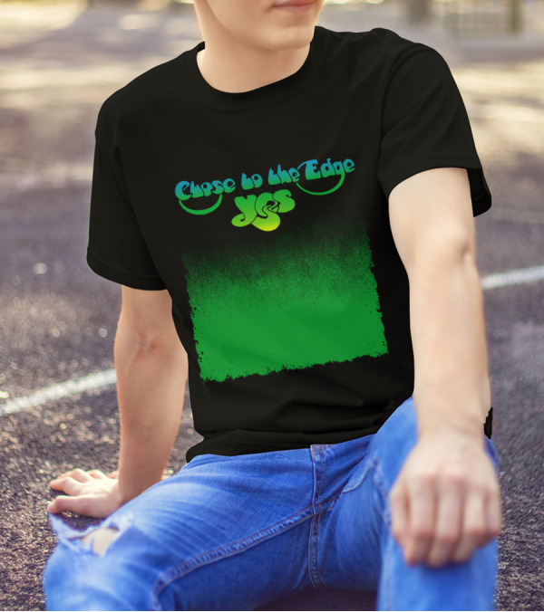 Close To The Edge Yes Logo Green Gradient T-Shirt