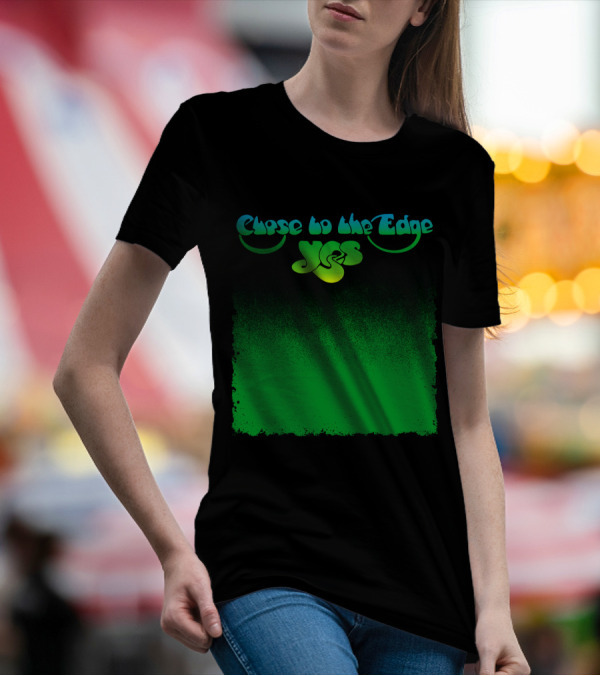 Close To The Edge Yes Logo Green Gradient T-Shirt
