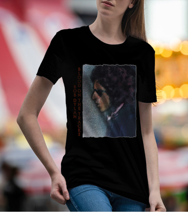 Bob Dylan Blood On The Tracks Album Cover T-Shirt