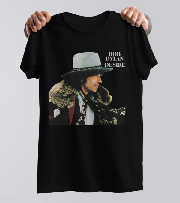 Bob Dylan Desire Fur Coat Hat 1976 Album Cover T-Shirt