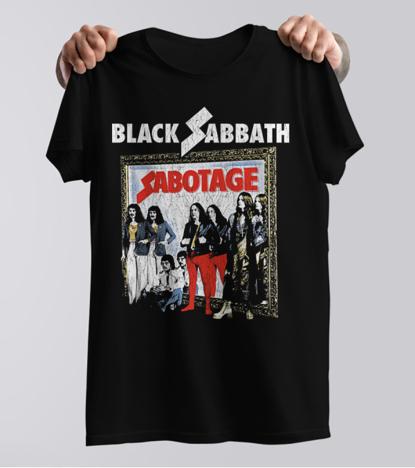 BLACK SABBATH SABOTAGE BAND PHOTO IN FRAME T-Shirt