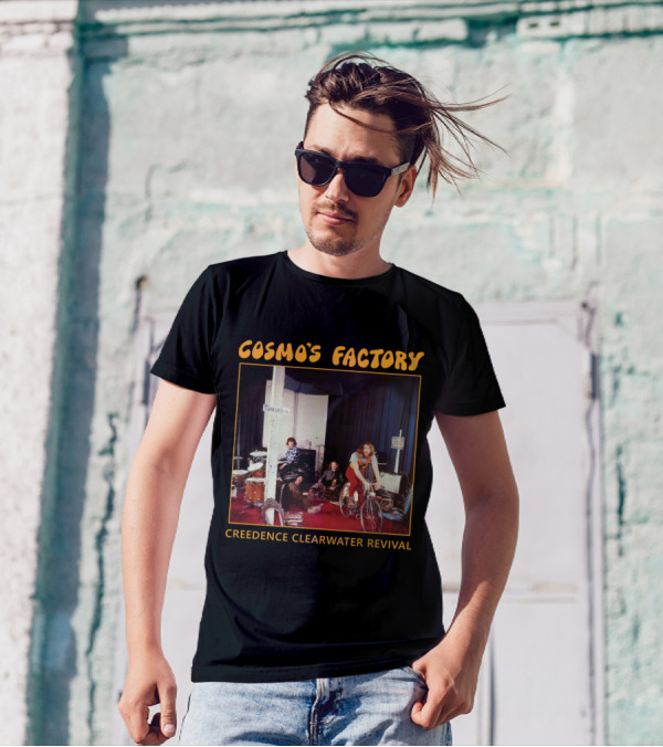 Creedence Clearwater Revival Cosmo's Factory Album 1970 Band Photo T-Shirt