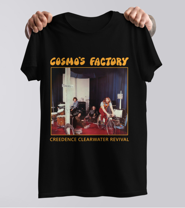 Creedence Clearwater Revival Cosmo's Factory Album 1970 Band Photo T-Shirt