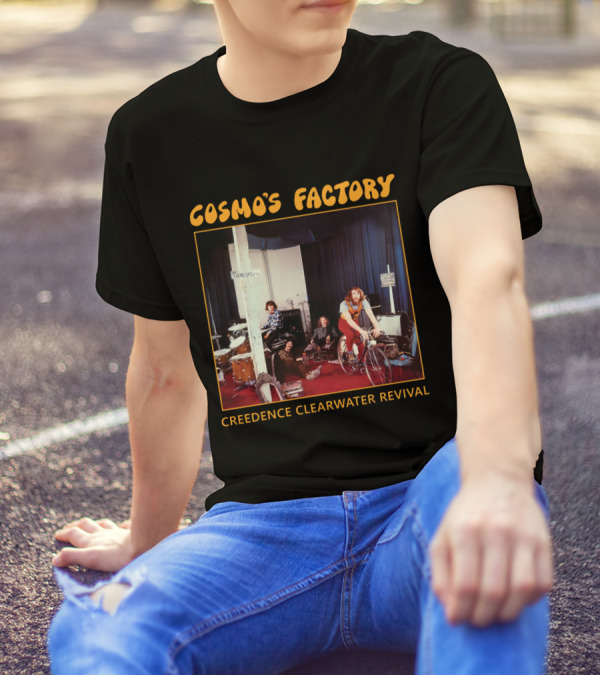 Creedence Clearwater Revival Cosmo's Factory Album 1970 Band Photo T-Shirt