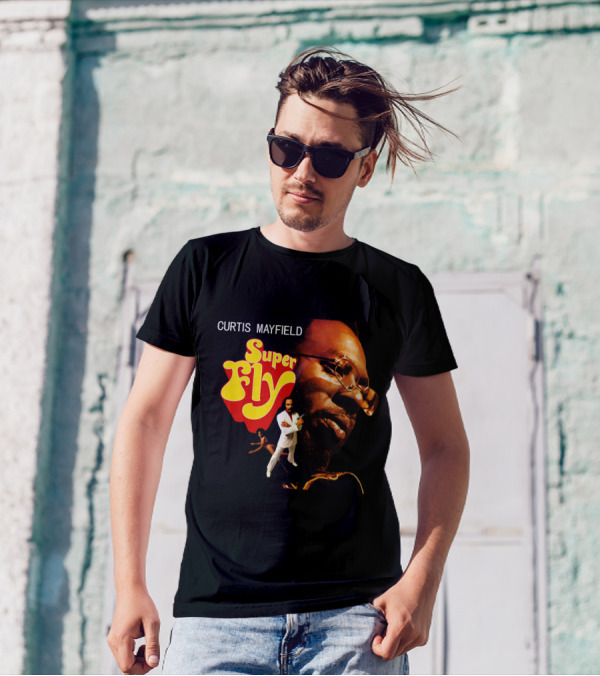 Curtis Mayfield Super Fly Classic Album Cover T-Shirt
