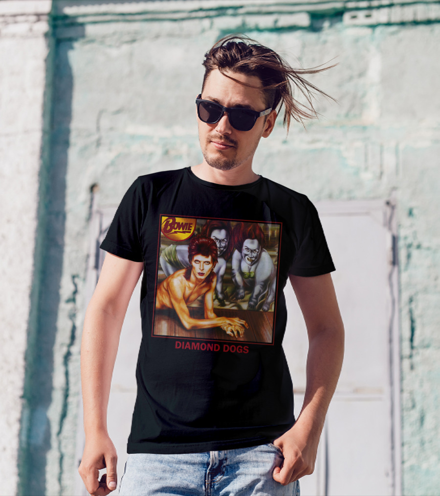 Bowie Diamond Dogs Album Cover T-Shirt