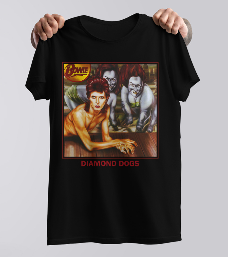 Bowie Diamond Dogs Album Cover T-Shirt