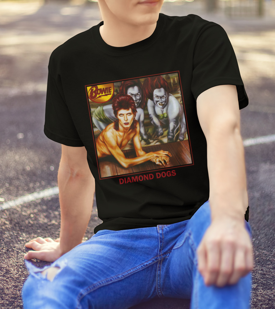 Bowie Diamond Dogs Album Cover T-Shirt