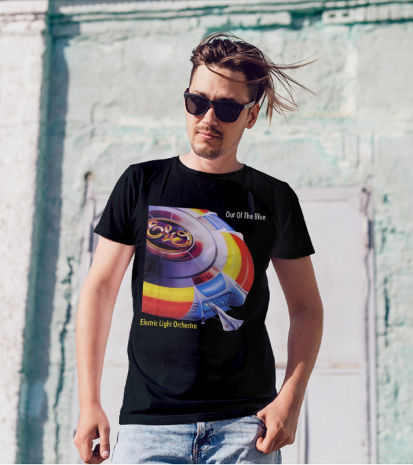 ELO Electric Light Orchestra Out Of The Blue Spaceship T-Shirt