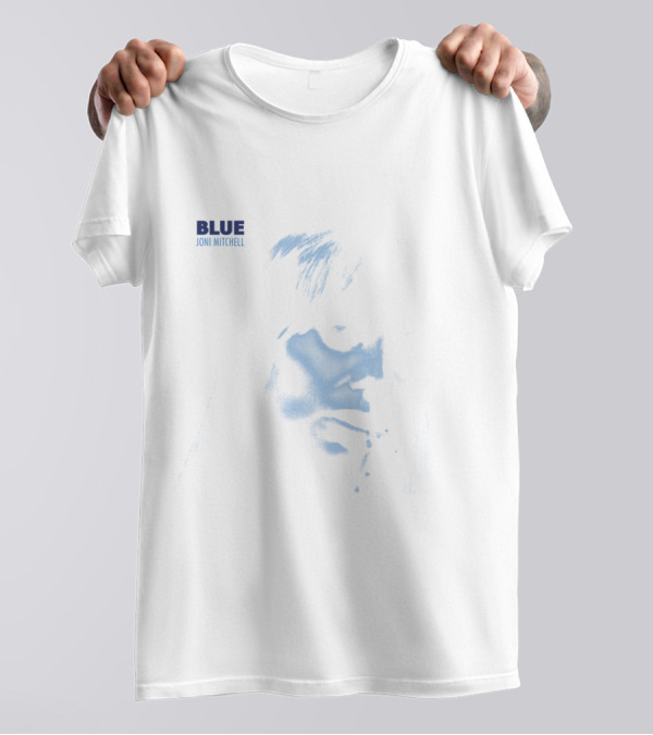 Joni Mitchell Blue 1971 Album Cover T-Shirt