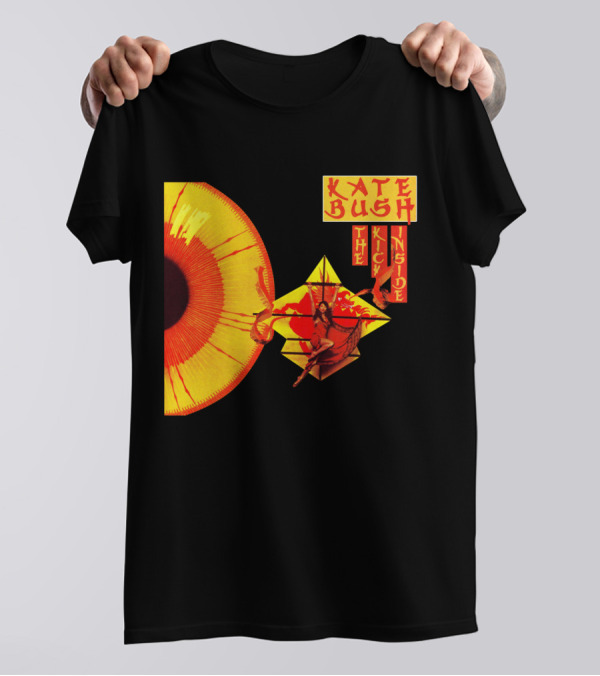 Kate Bush The Kick Inside Eye Graphic With Yellow And Red T-Shirt