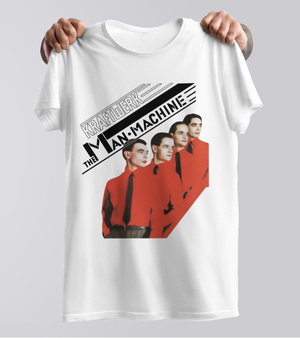 Kraftwerk The Man Machine Album Art Red Outfit Quartet T-Shirt