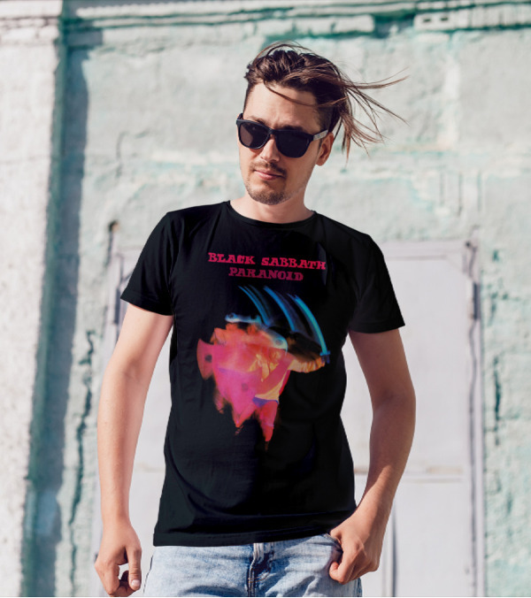 Black Sabbath Paranoid 1970 Album Cover T-Shirt
