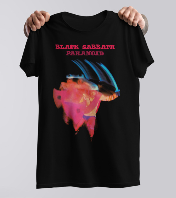 Black Sabbath Paranoid 1970 Album Cover T-Shirt