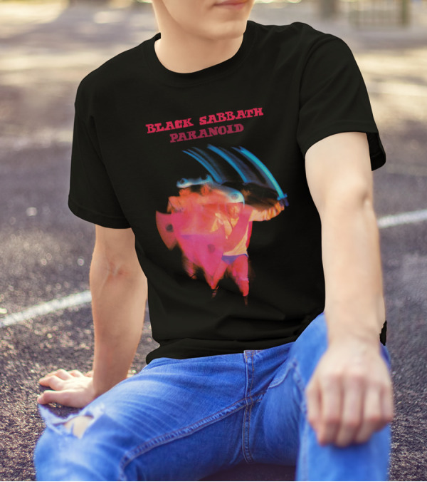 Black Sabbath Paranoid 1970 Album Cover T-Shirt