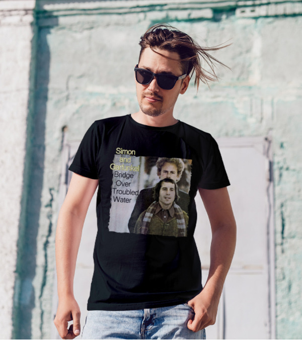 Simon And Garfunkel Bridge Over Troubled Water 1970 Album Cover T-Shirt