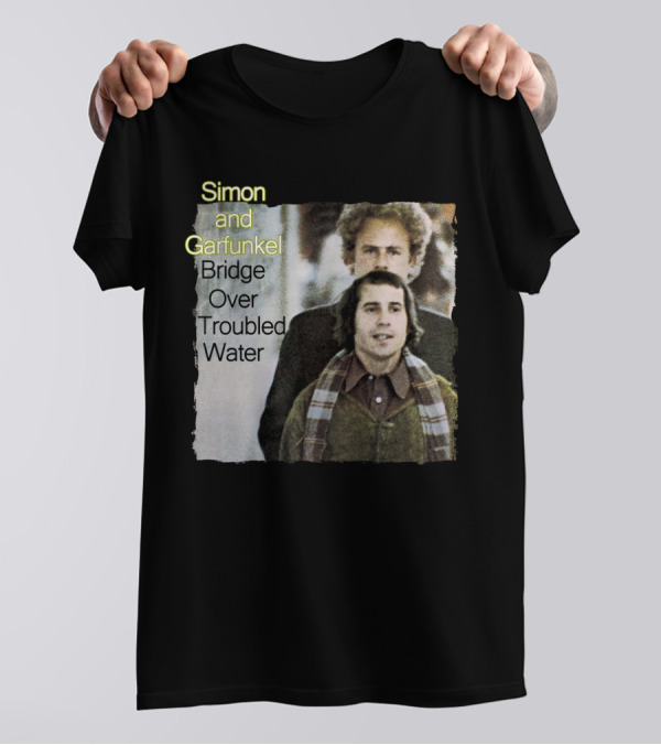 Simon And Garfunkel Bridge Over Troubled Water 1970 Album Cover T-Shirt