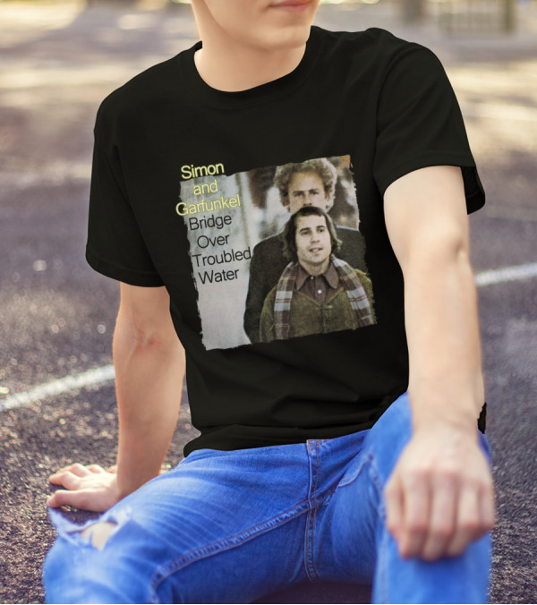 Simon And Garfunkel Bridge Over Troubled Water 1970 Album Cover T-Shirt
