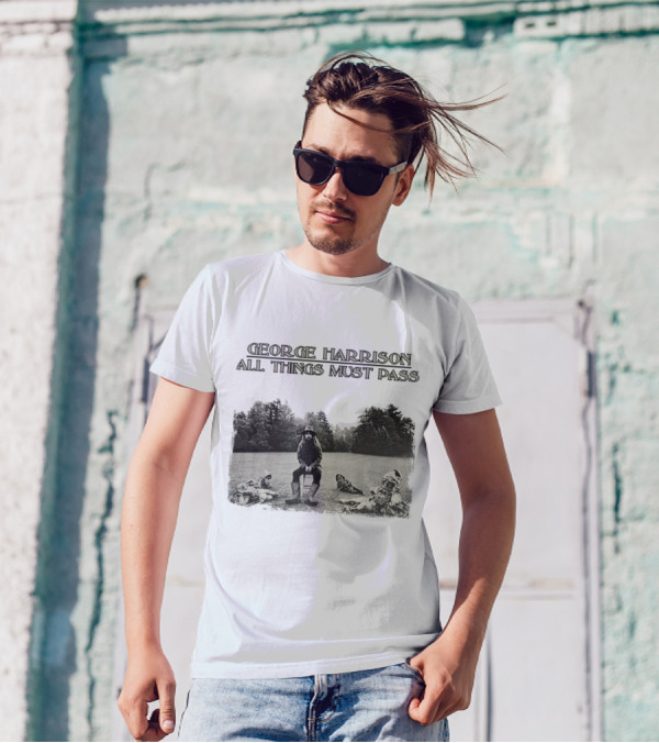 George Harrison All Things Must Pass 1970 Album Cover Image T-Shirt