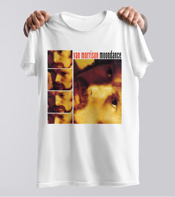 Van Morrison Moondance 1970 Album Cover T-Shirt