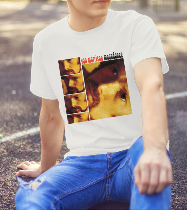 Van Morrison Moondance 1970 Album Cover T-Shirt