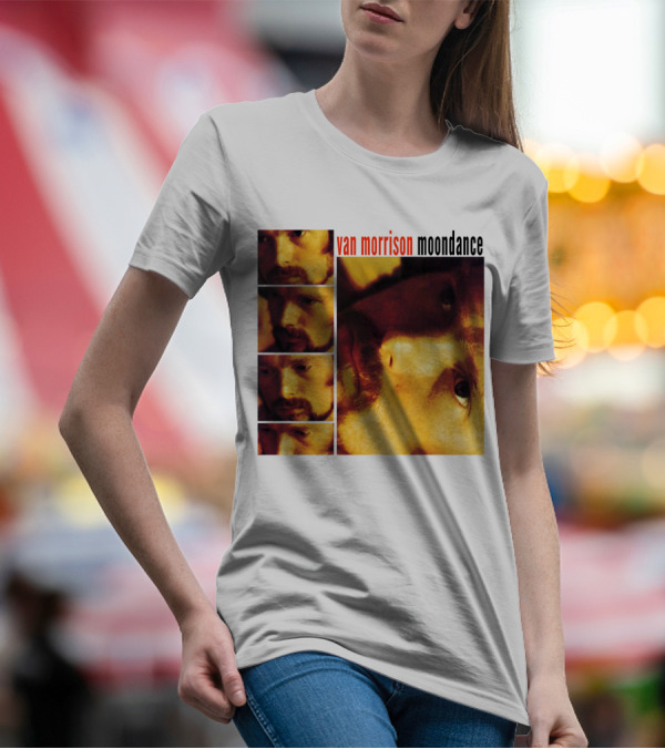 Van Morrison Moondance 1970 Album Cover T-Shirt