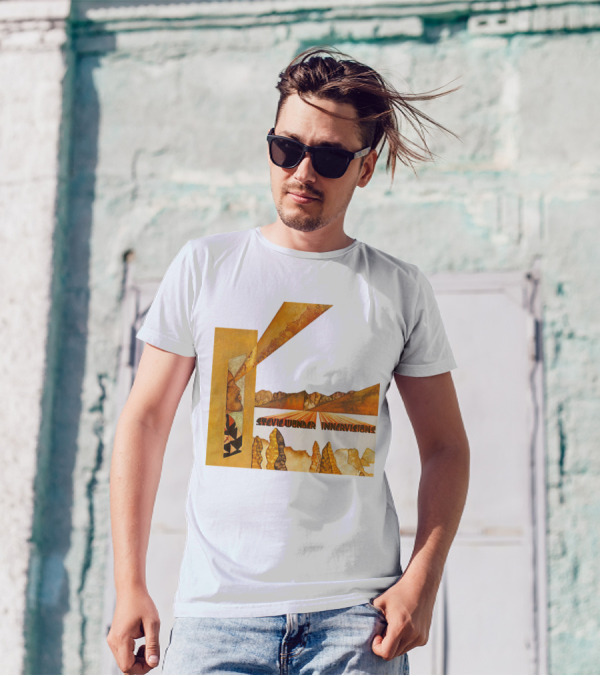 Stevie Wonder Innervisions Album Art Landscape Motif T-Shirt