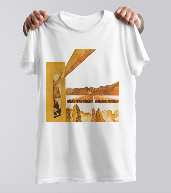 Stevie Wonder Innervisions Album Art Landscape Motif T-Shirt