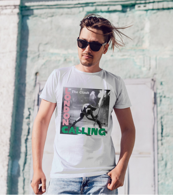 The Clash London Calling Iconic Album Cover Punk Rock Legends T-Shirt