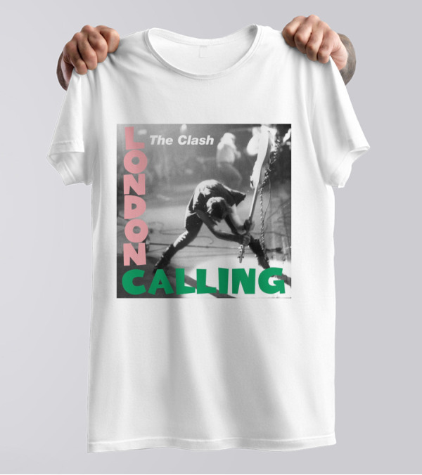 The Clash London Calling Iconic Album Cover Punk Rock Legends T-Shirt