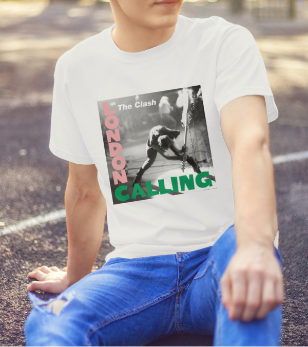 The Clash London Calling Iconic Album Cover Punk Rock Legends T-Shirt