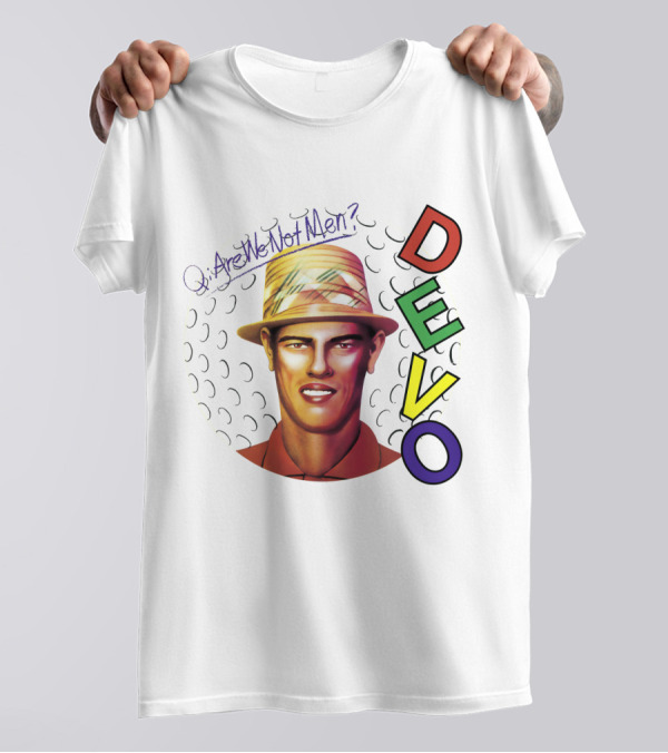 Are We Not Men? DEVO Retro Style Hat T-Shirt