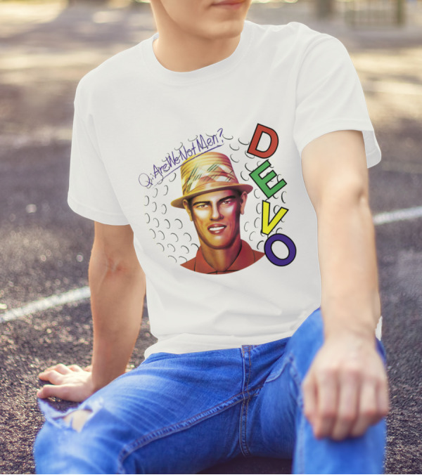 Are We Not Men? DEVO Retro Style Hat T-Shirt