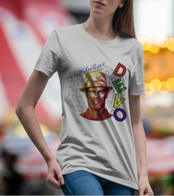 Are We Not Men? DEVO Retro Style Hat T-Shirt