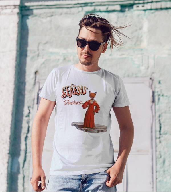 GENESIS Foxtrot Fox Figure In Red Dress T-Shirt