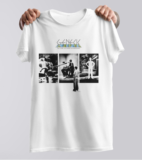 Genesis The Lamb Lies Down On Broadway Vintage Album Cover Montage T-Shirt