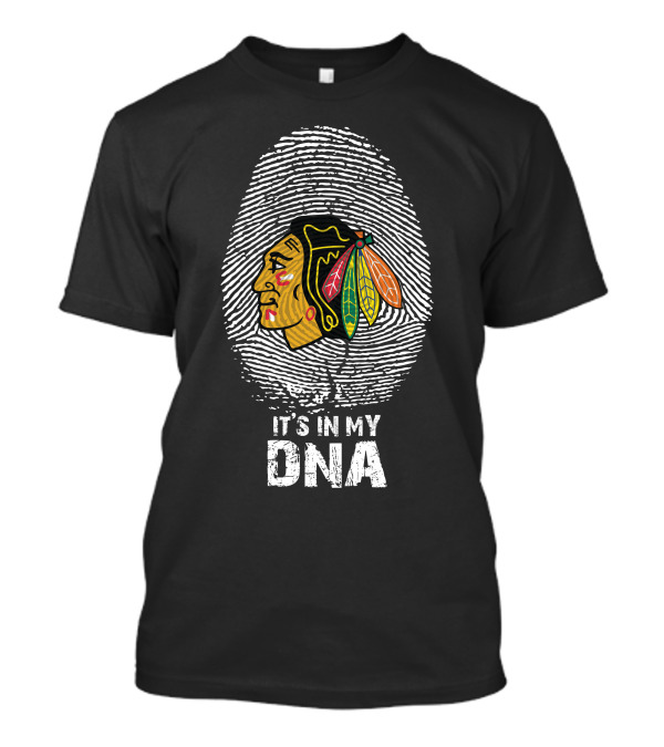 Chicago Blackhawks It's In My DNA Fingerprint T-Shirt