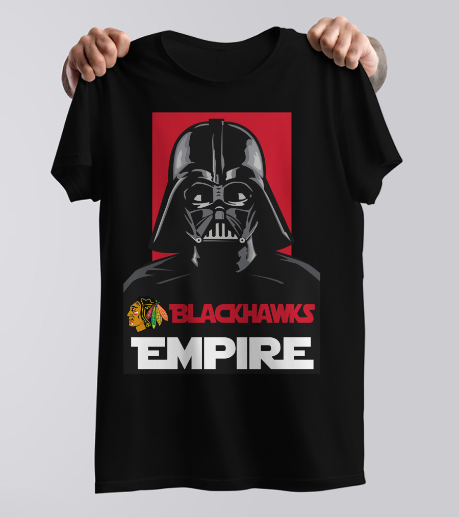 Chicago Blackhawks Darth Vader Blackhawks Empire NHL T-Shirt