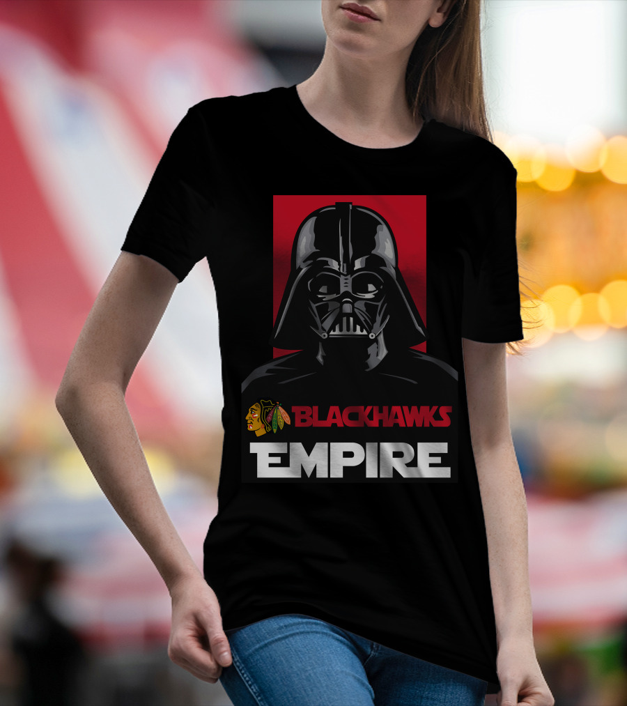 Chicago Blackhawks Darth Vader Blackhawks Empire NHL T-Shirt